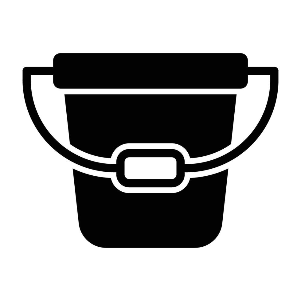 Water Bucket Icon Design For Personal nad Commercial Use vector
