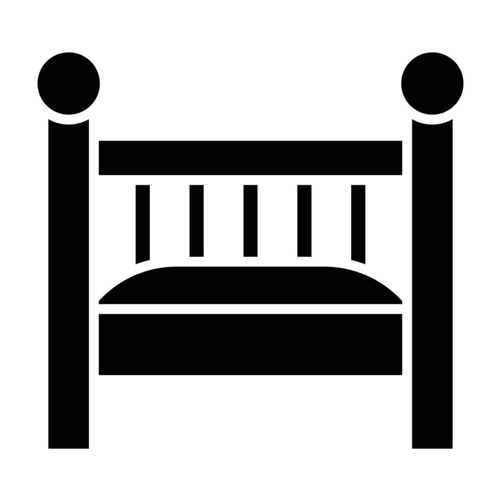 Baby Crib Icon Design For Personal nad Commercial Use vector