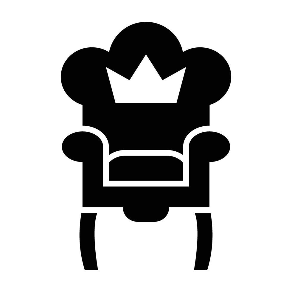 Throne Icon Design For Personal nad Commercial Use vector