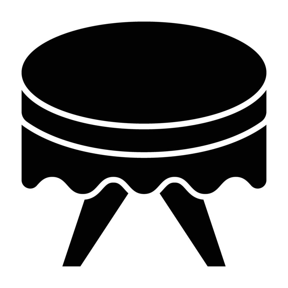 Table Cloth Icon Design For Personal nad Commercial Use vector
