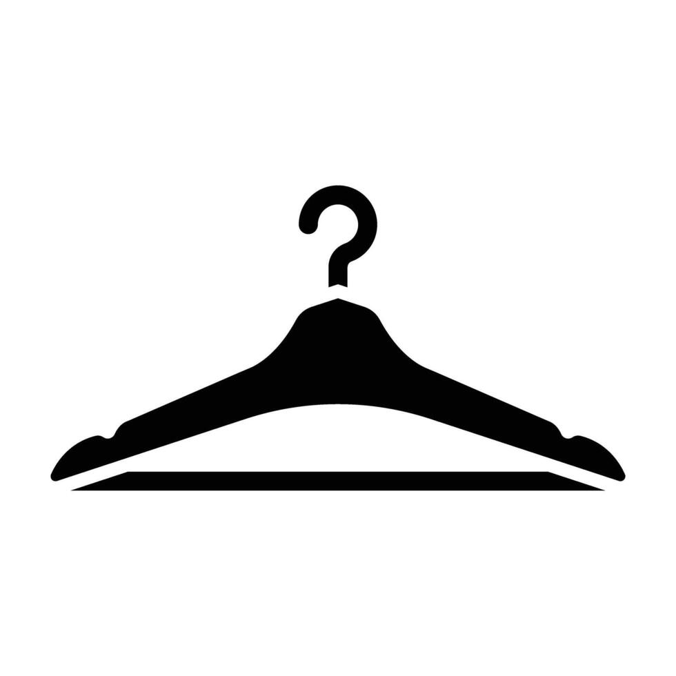 Cloth Hanger Icon Design For Personal nad Commercial Use vector