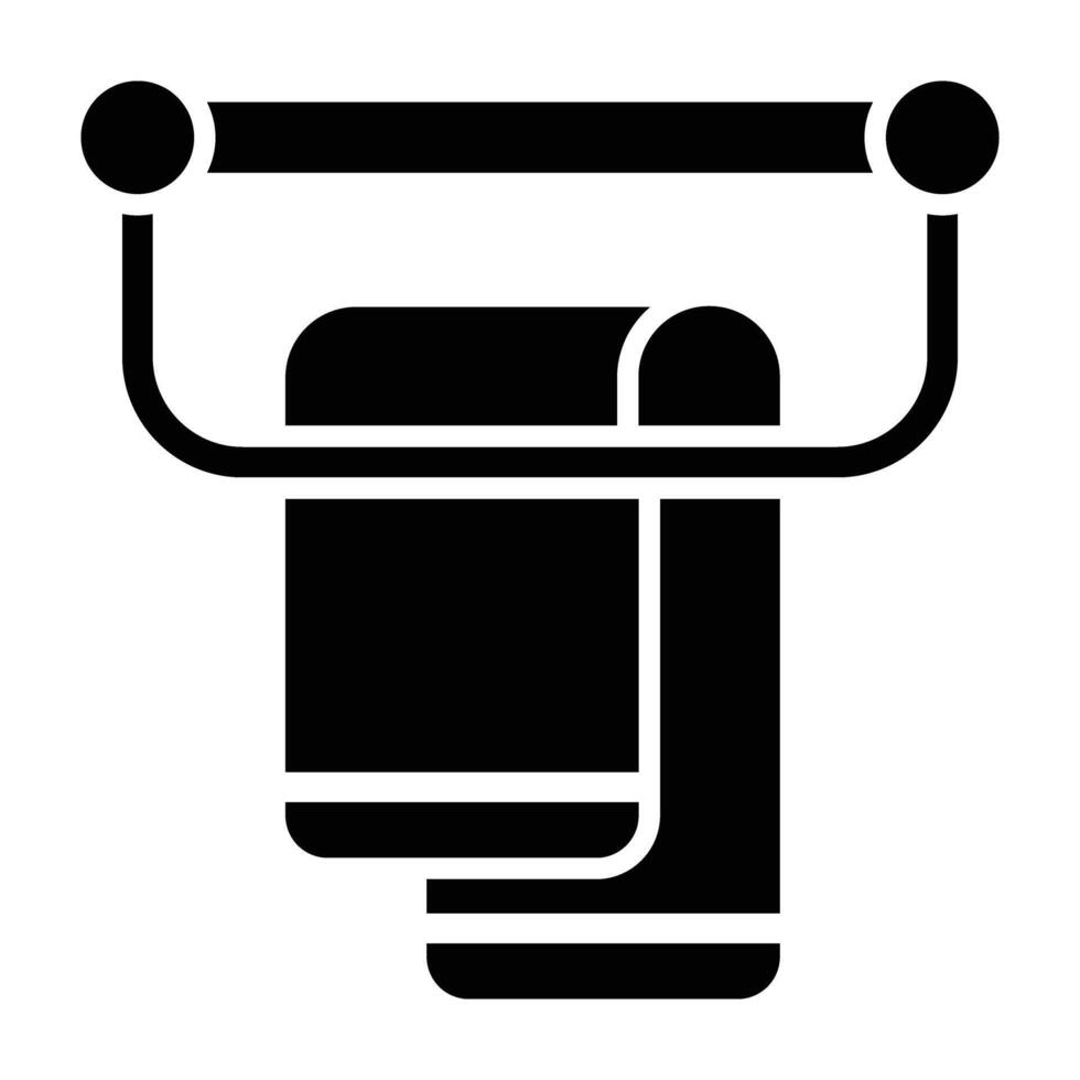 Towel Rack Icon Design For Personal nad Commercial Use vector