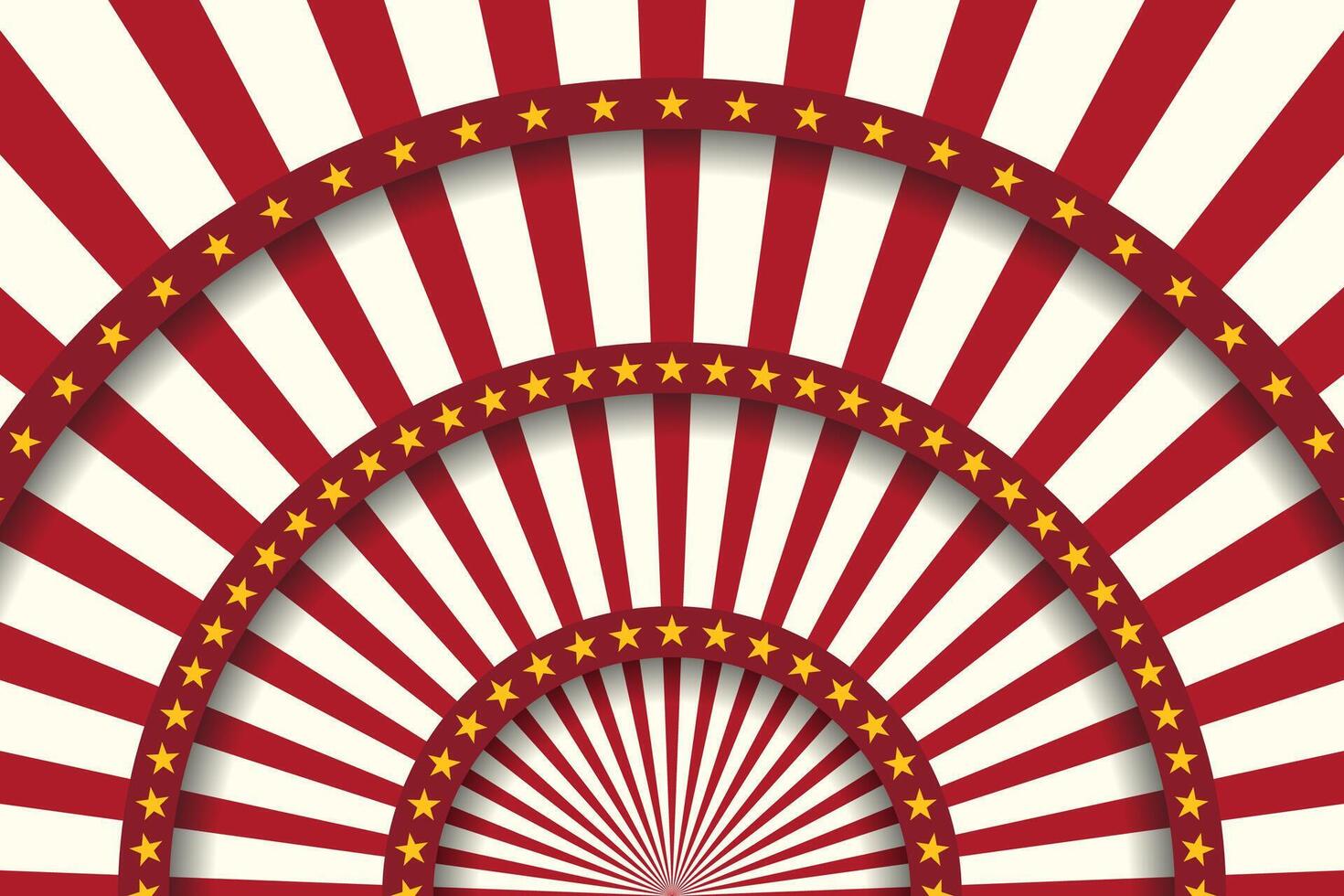 Abstract festive striped background. Circus stage with stars. illustration vector