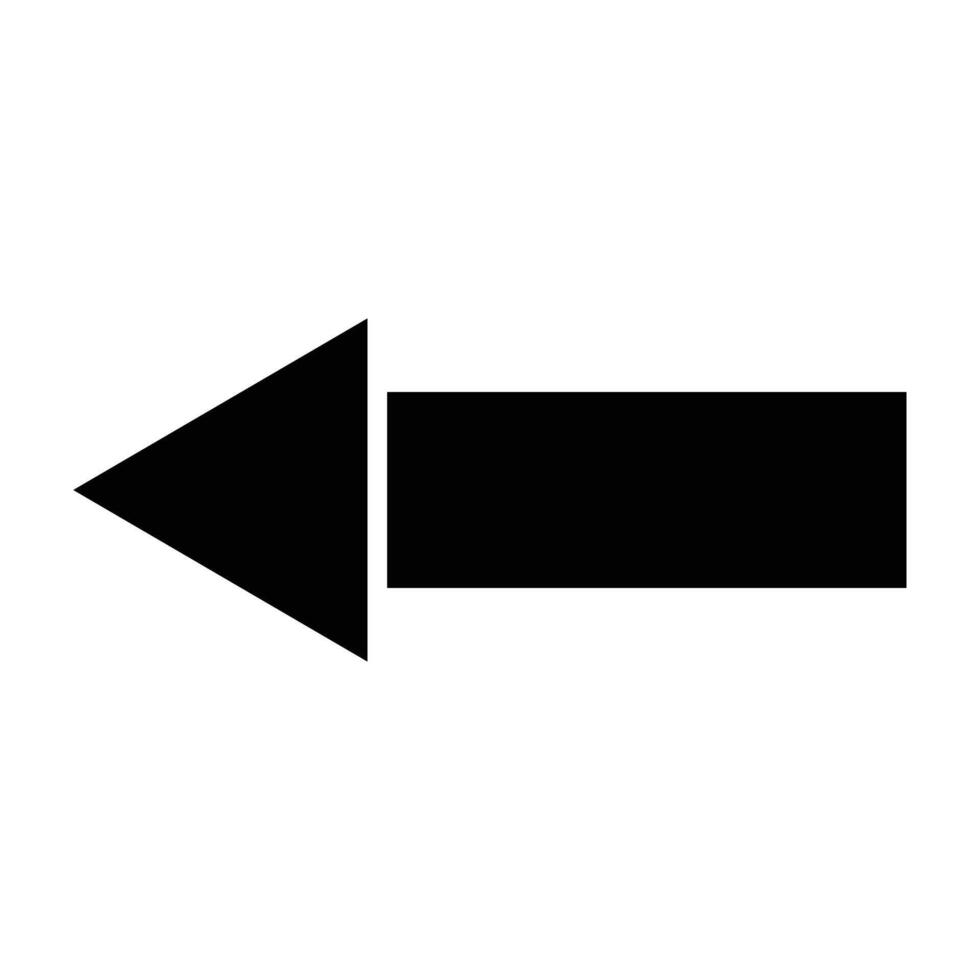 Left Arrow Icon Design For Personal nad Commercial Use vector