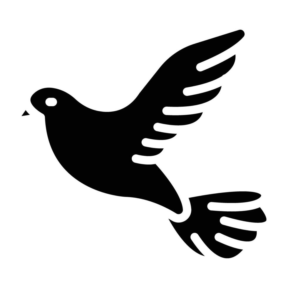 Dove Icon Design For Personal nad Commercial Use vector