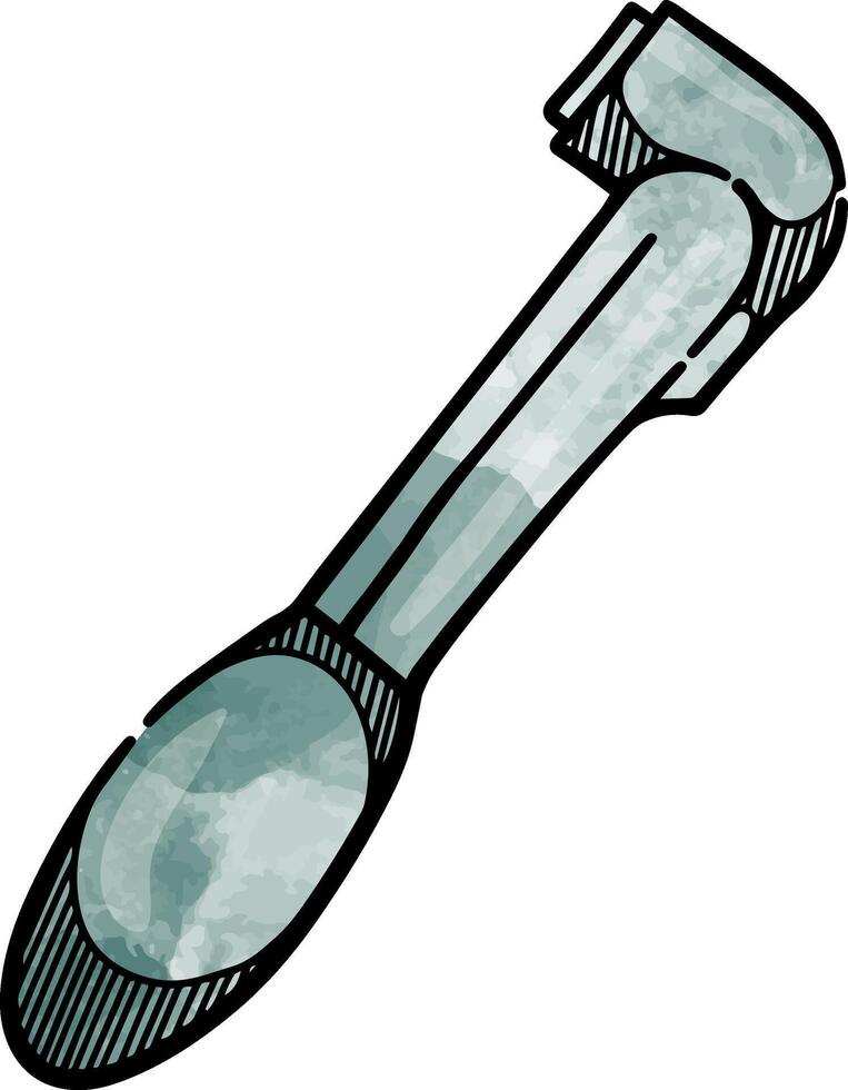 Tire inflator icon watercolor illustration vector