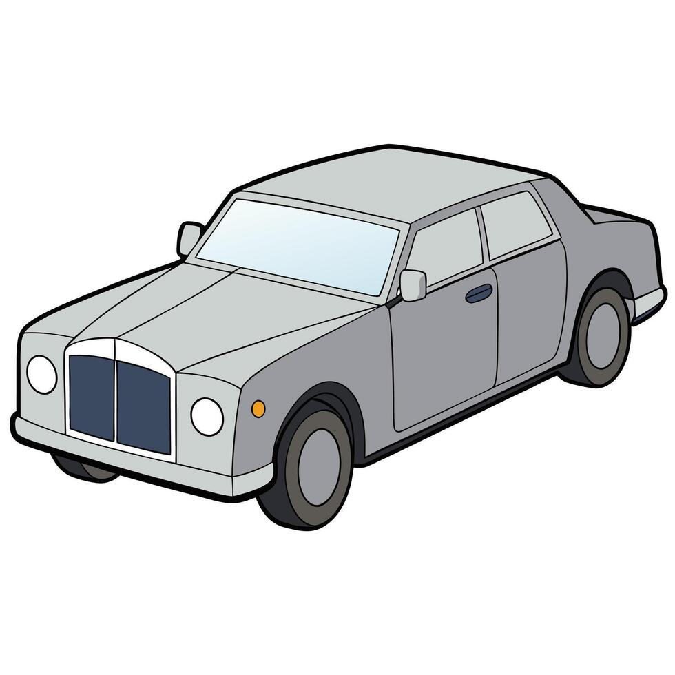 Style Car with Simple Background vector