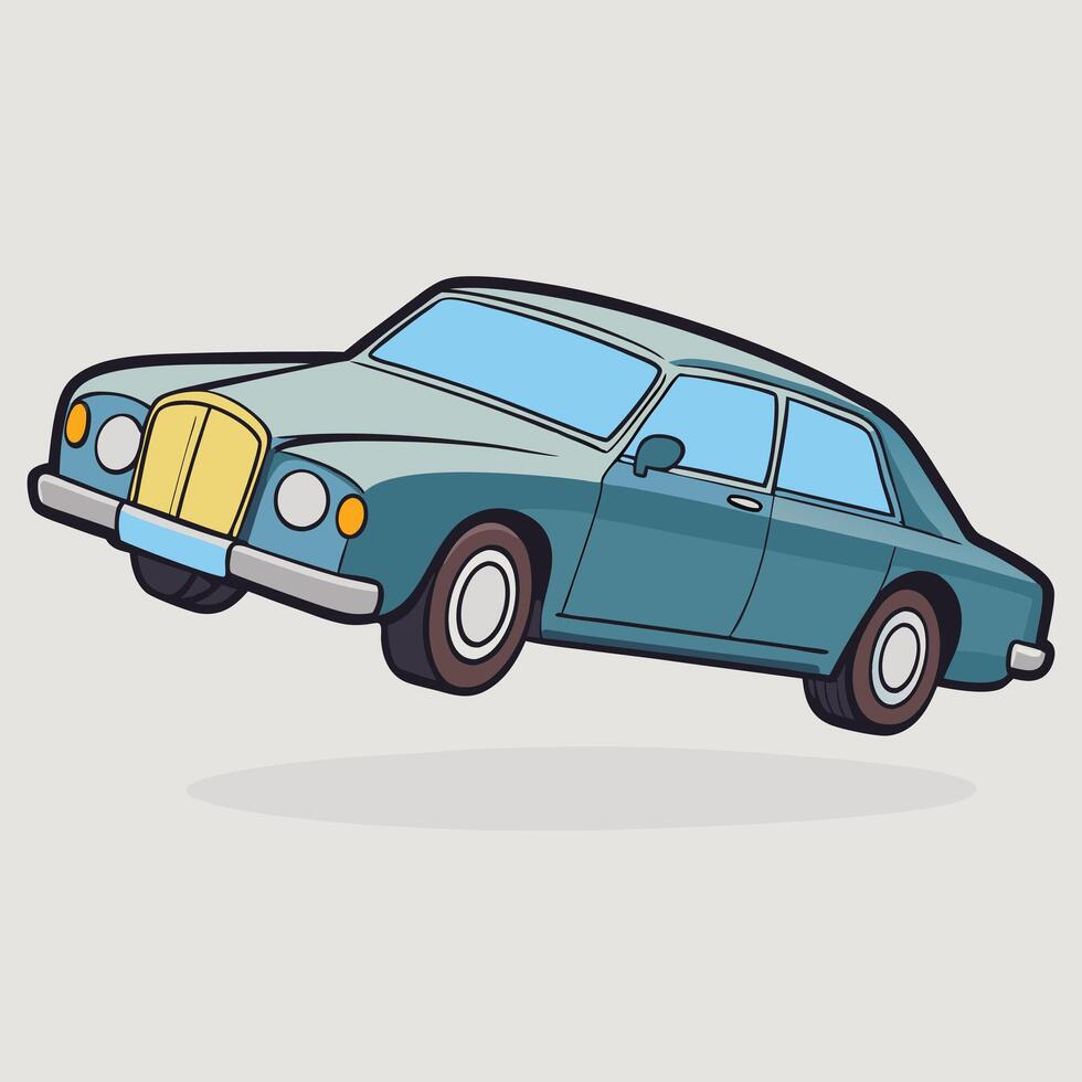Modern Vehicle Drawing vector