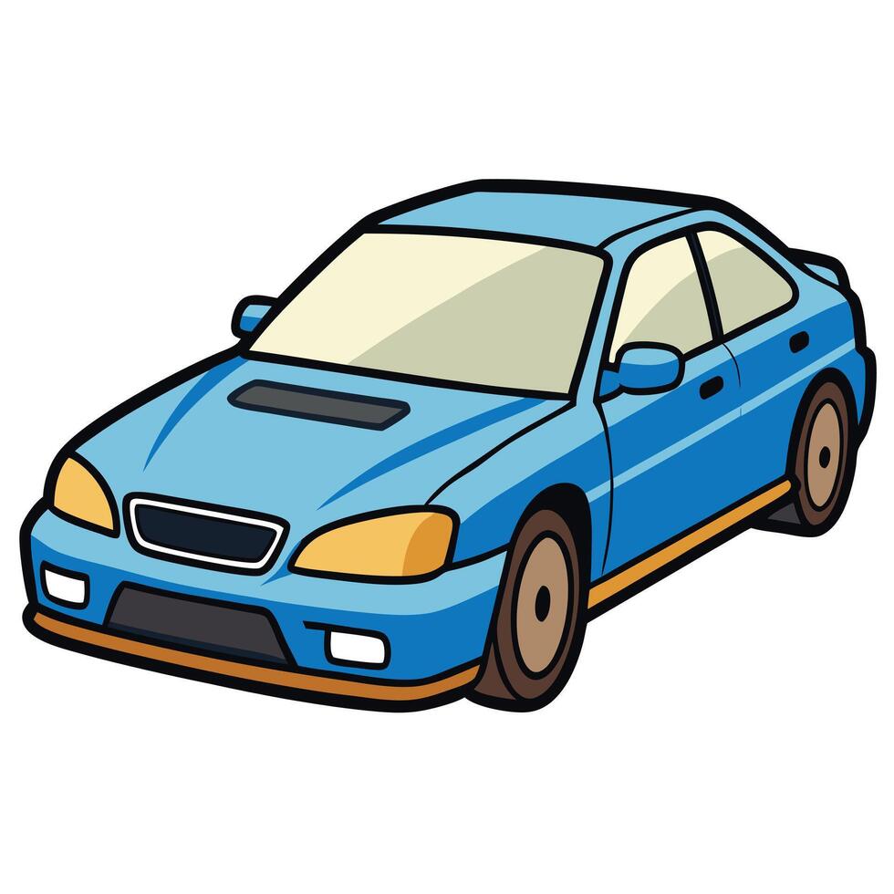 Flat Style Car Illustration vector
