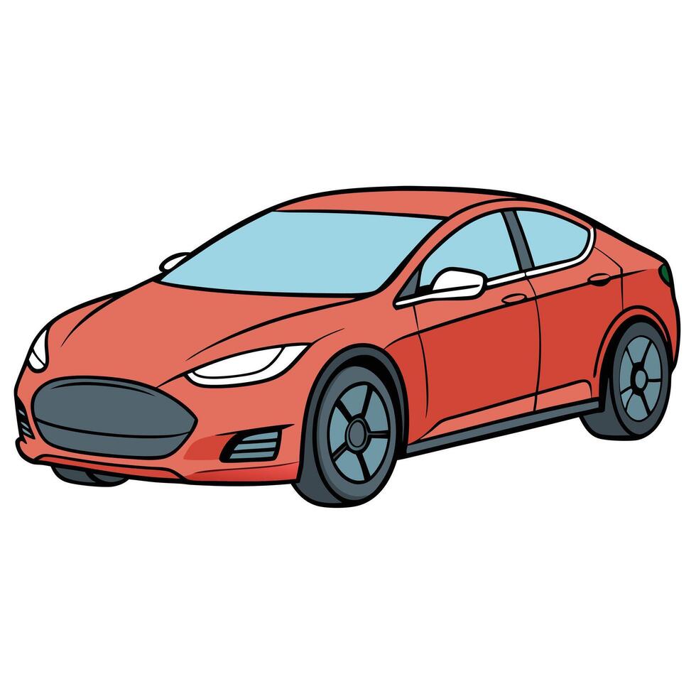 White Background with Car Design vector