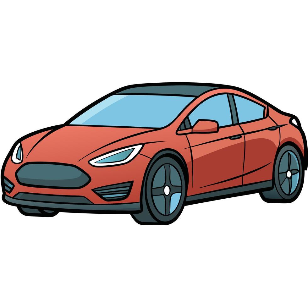Clean and Minimal Car Design vector