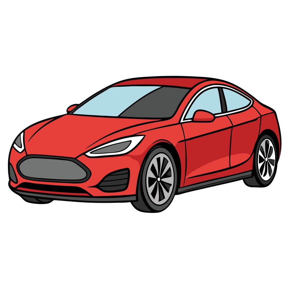 White Background Vehicle Graphic vector