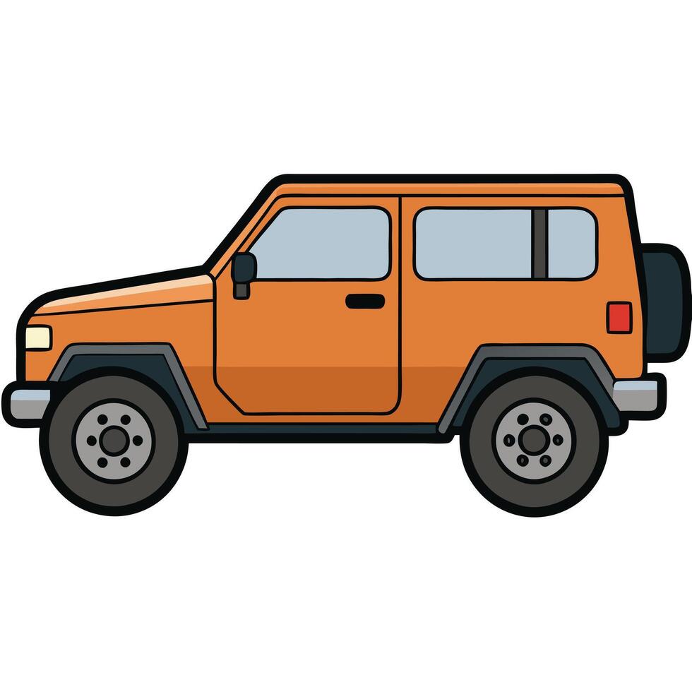 Isolated Automobile on White Background vector