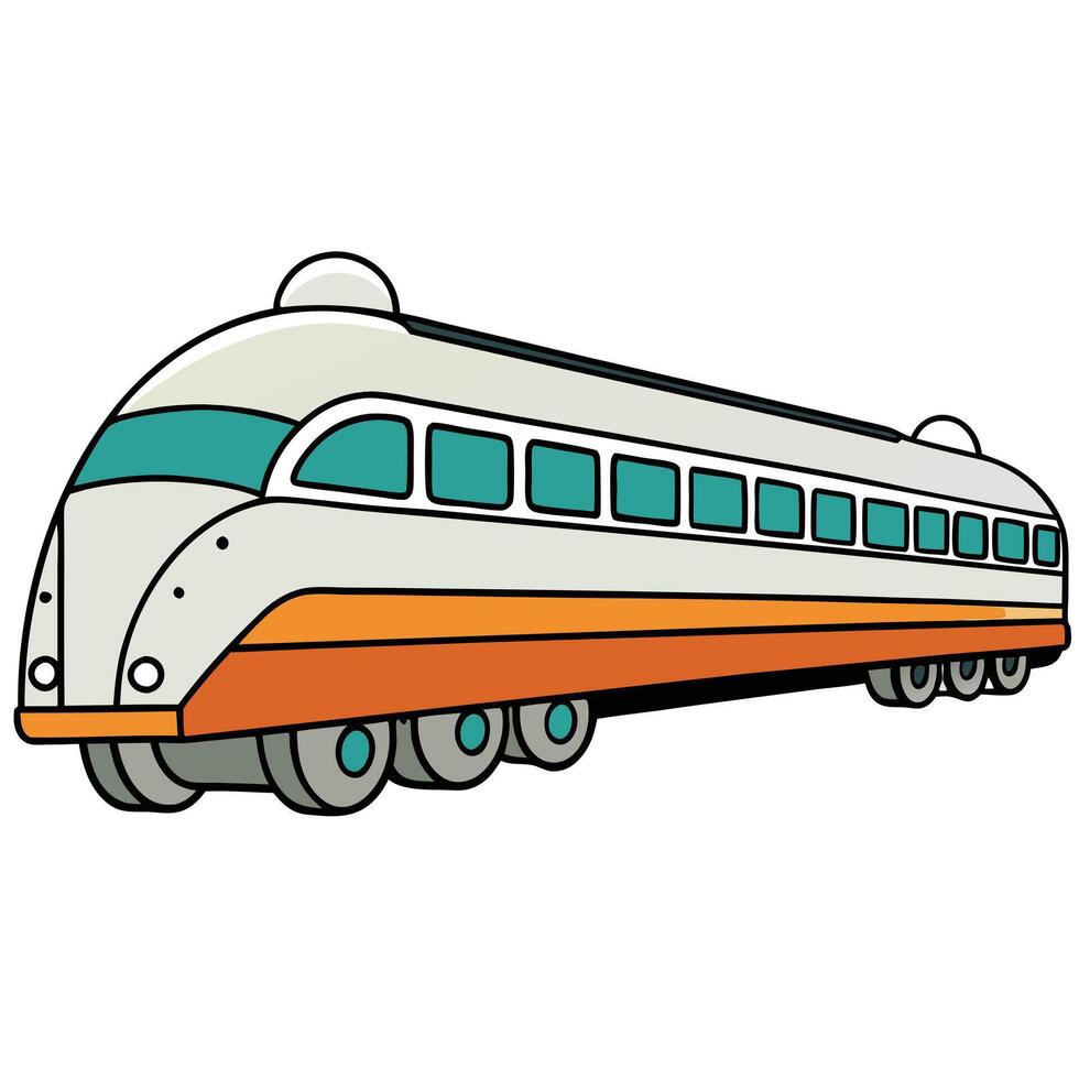 Minimalist Vehicle Art with Isolated Look vector