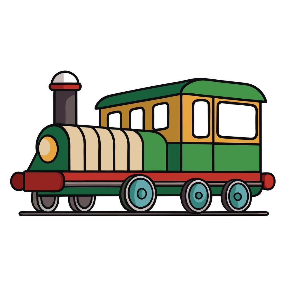 Clean and Simple Automobile Illustration vector