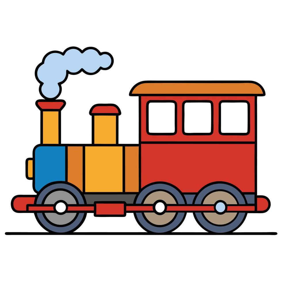 Isolated Flat Car Design on White Background vector