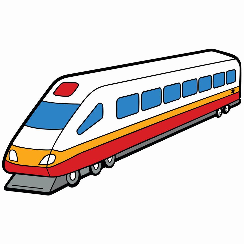 Isolated Vehicle Line Drawing in Format vector