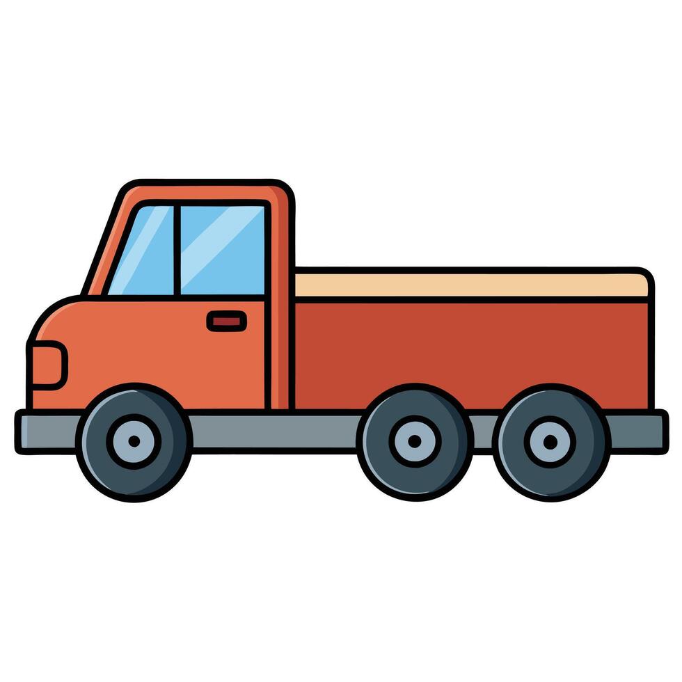 Simple Automobile Line Art with White Background vector