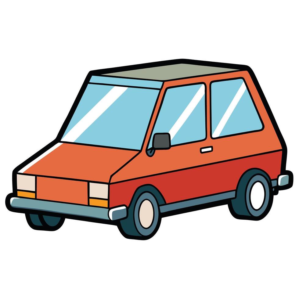 Clean and Simple Car Artwork vector