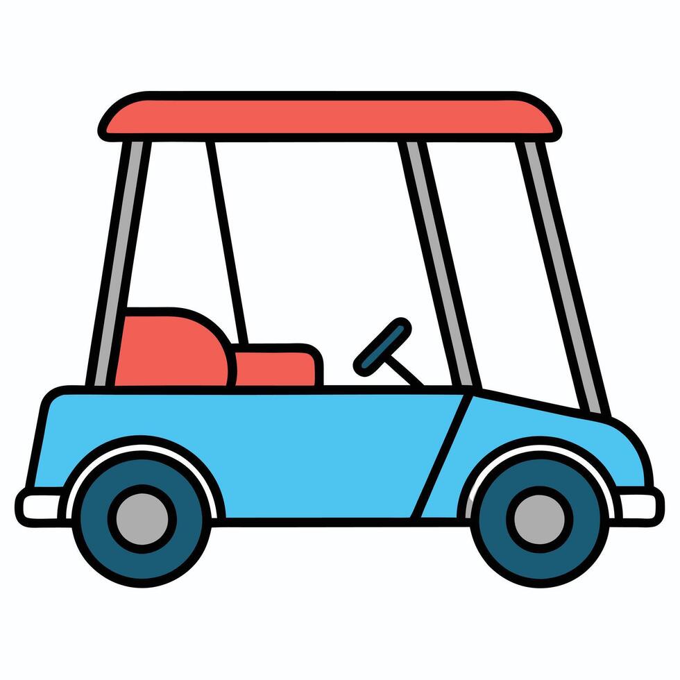 White Background with Car Line Drawing vector