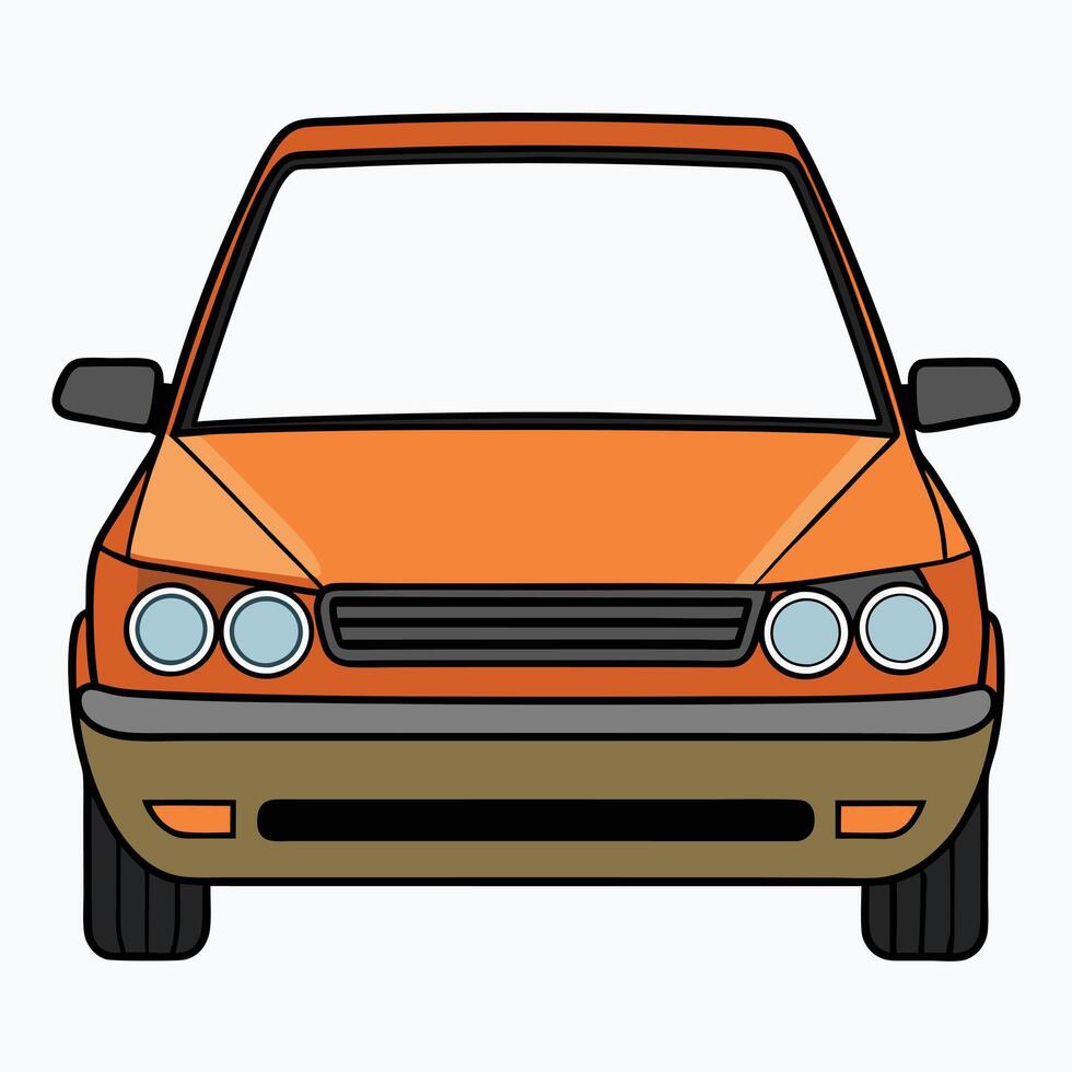 Vehicle Design with Clean White Background vector
