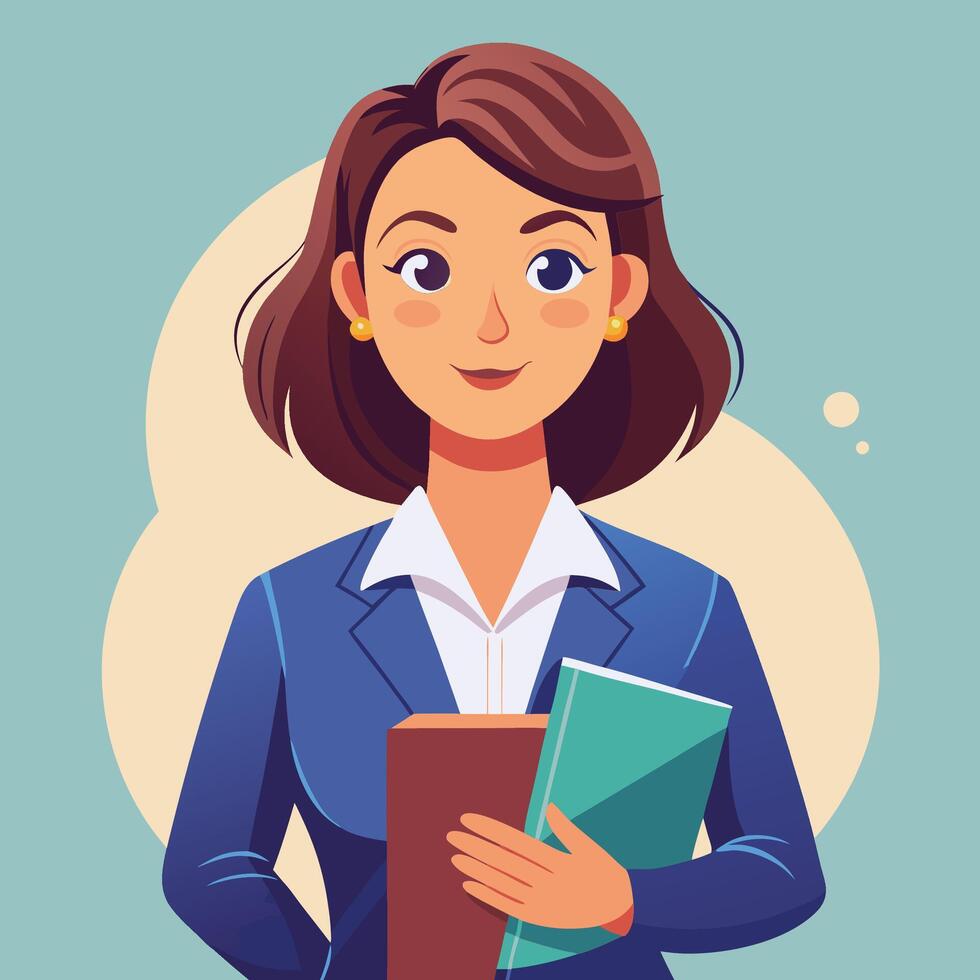 a woman in a business suit vector