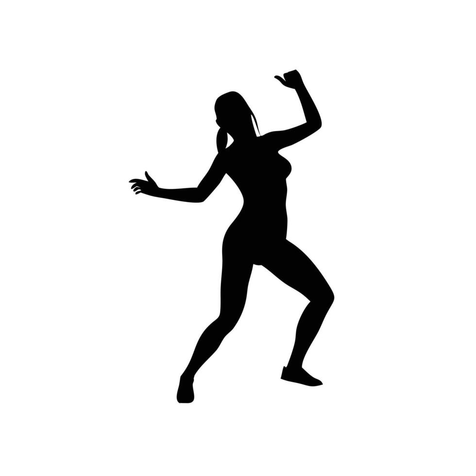 Hip Hop Dance Silhouette Illustration vector