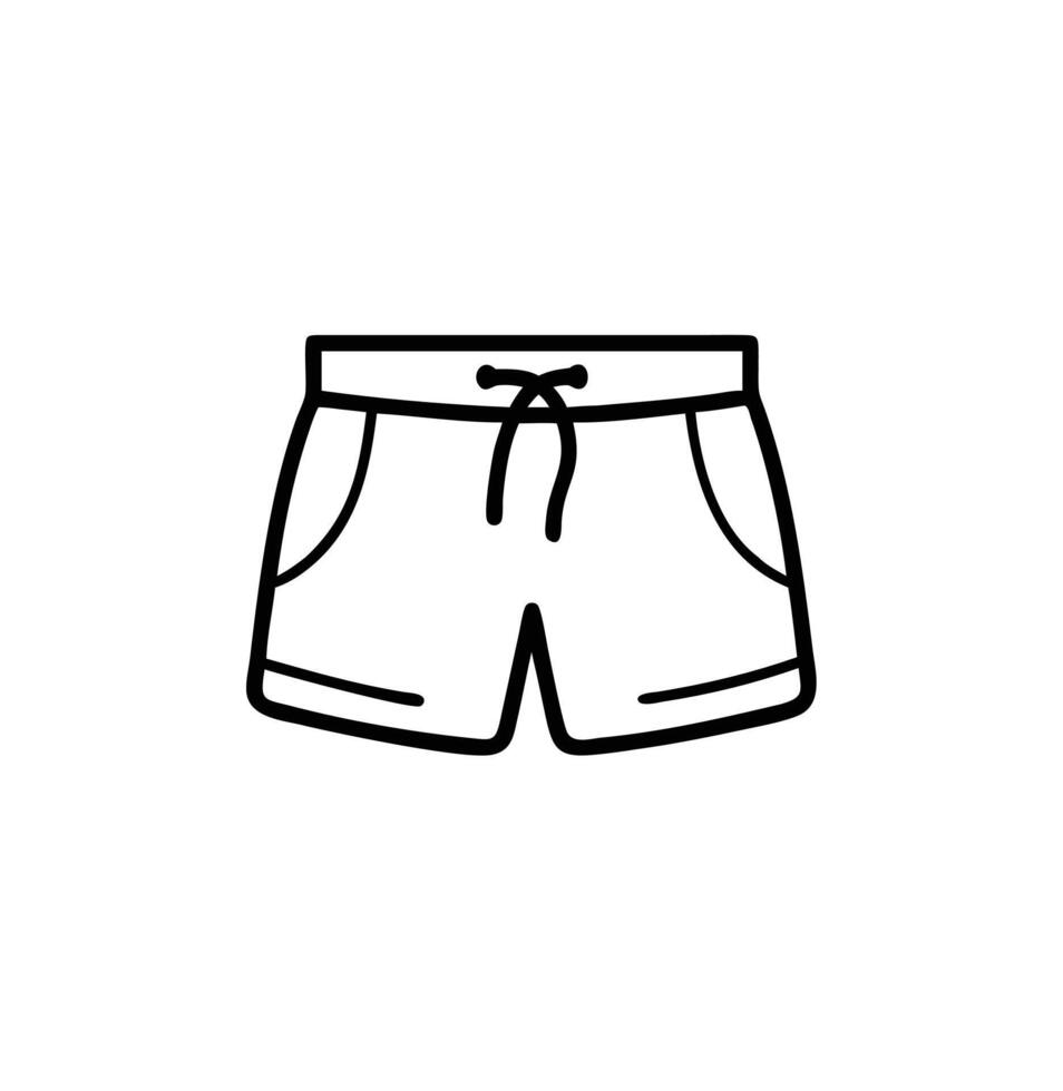 Men Swim Trunks icon vector