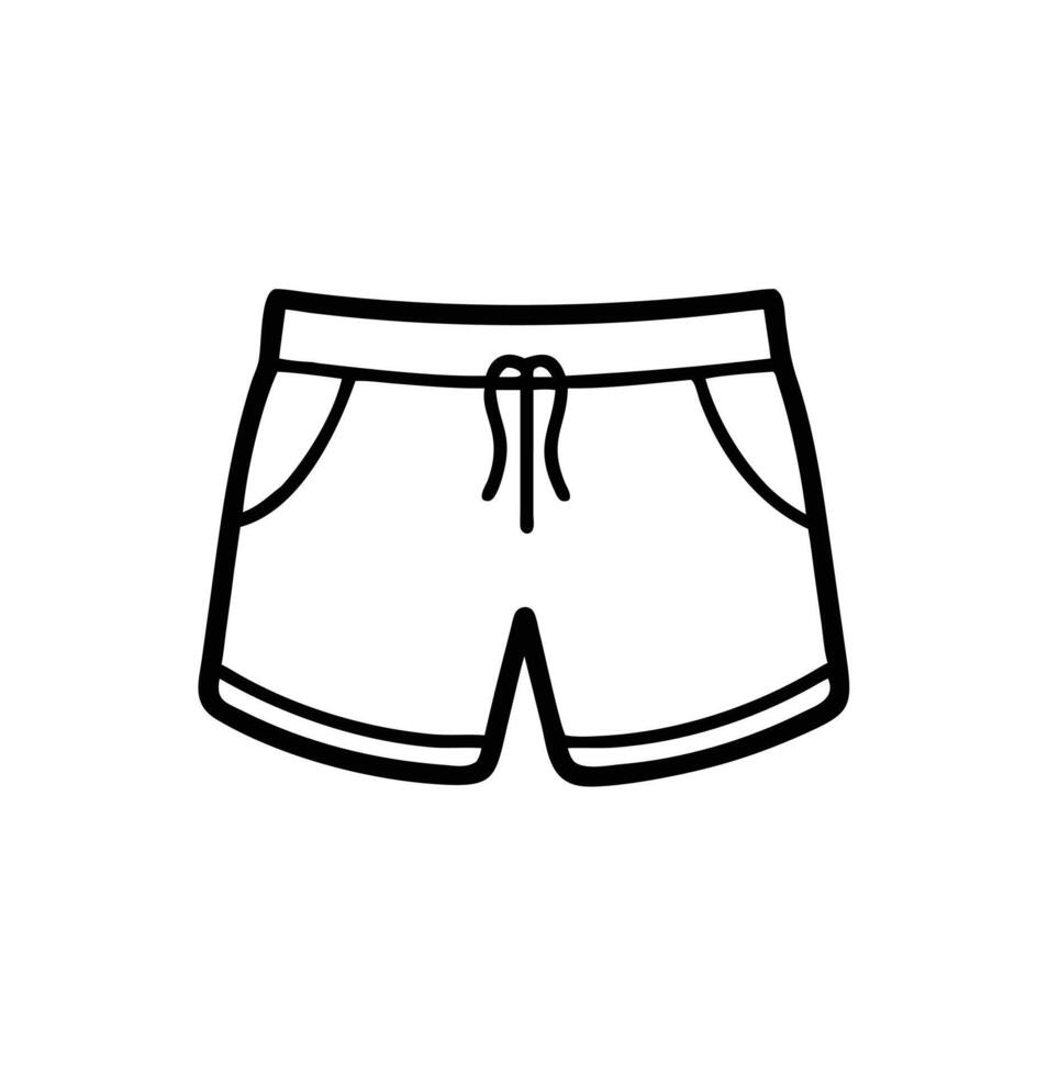 Men Swim Trunk illustration vector