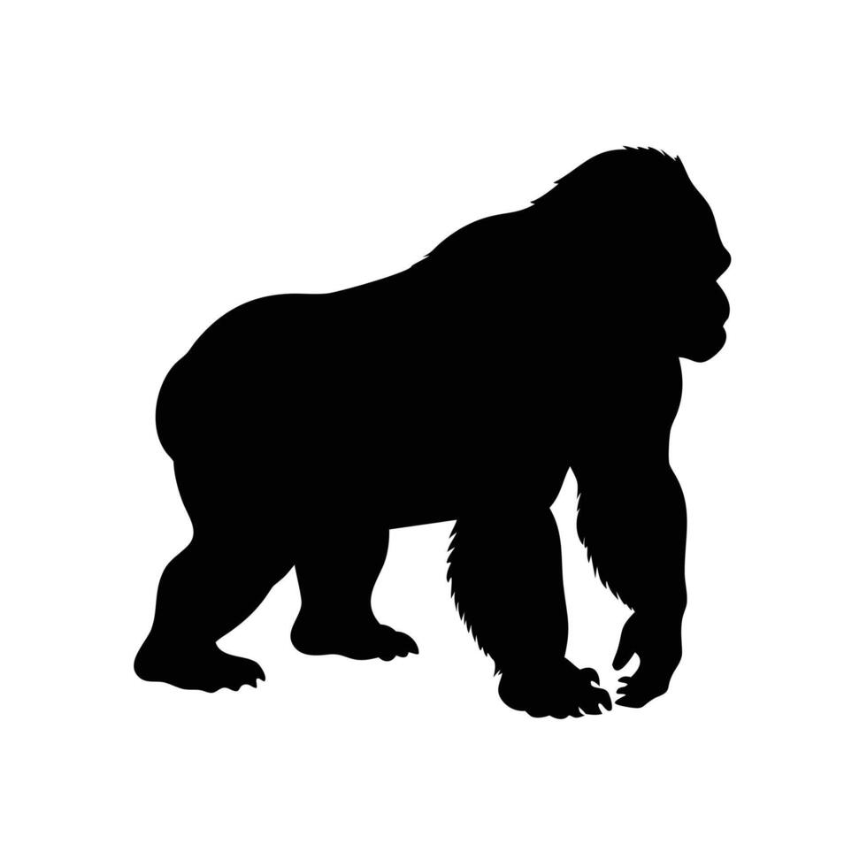 gorilla idea logo design concept icon white background vector