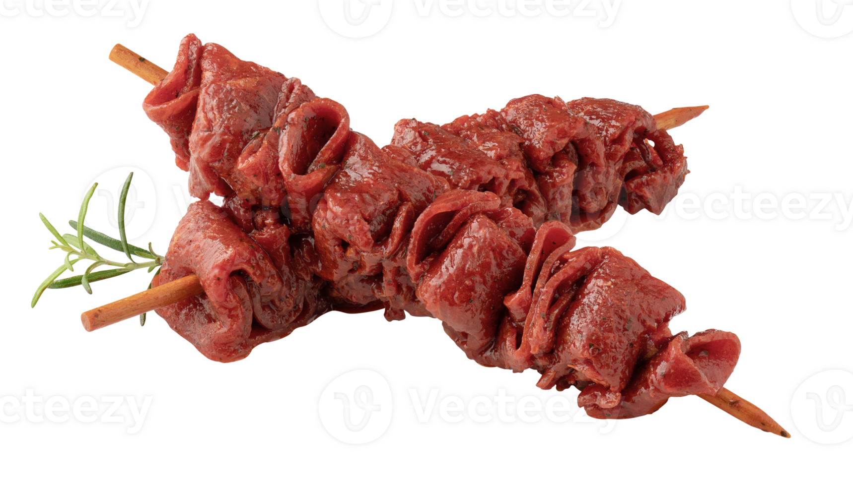 Fresh red meat BBQ cut out isolated transparent background png