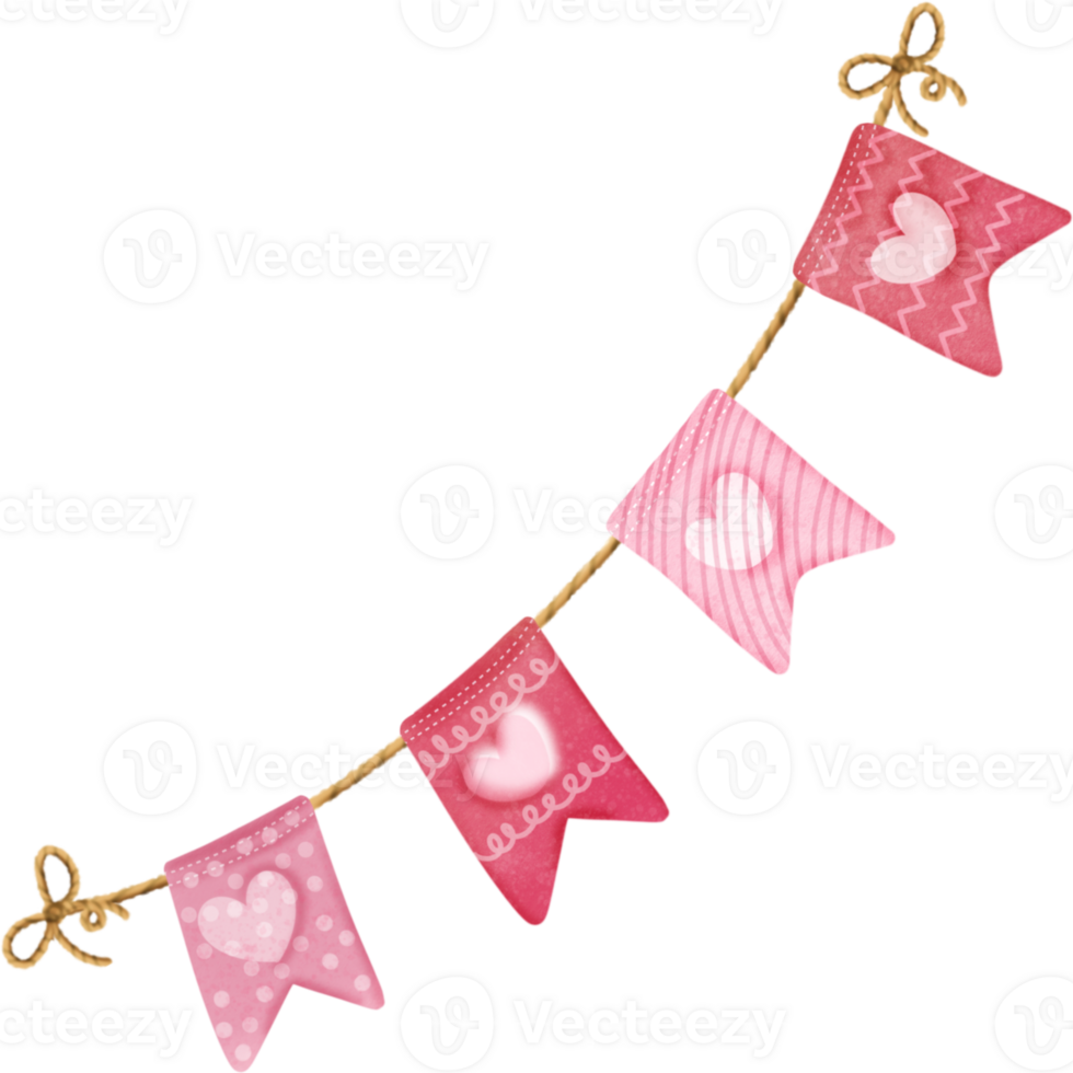 Valentine flag love Artwork png