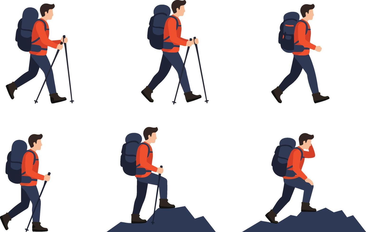 Flat Design Outdoor Adventure Pack vector