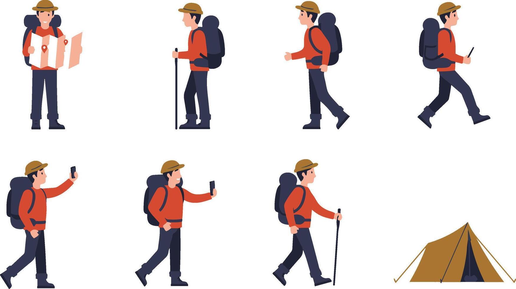 Nature Explorer Activities Illustration vector