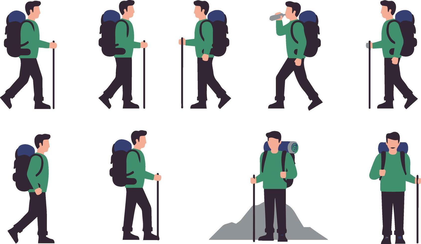 Minimal Nature Explorer Graphics vector