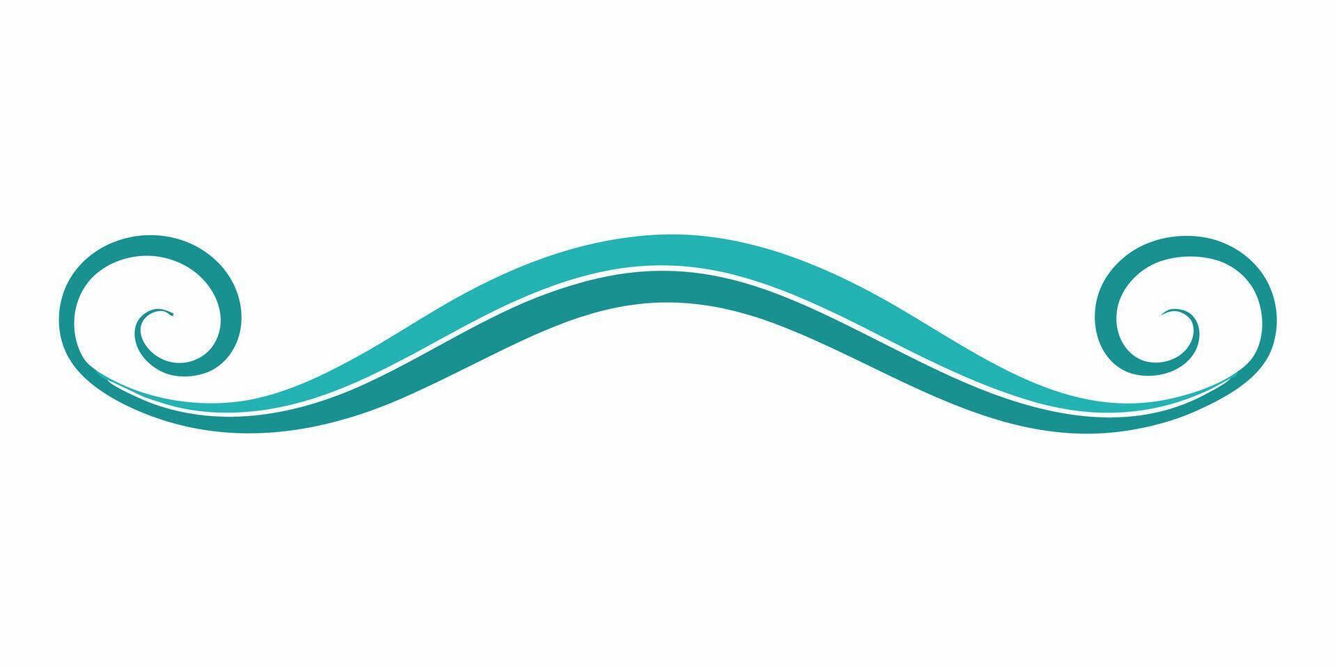 Wavy underline design element for modern decoration vector