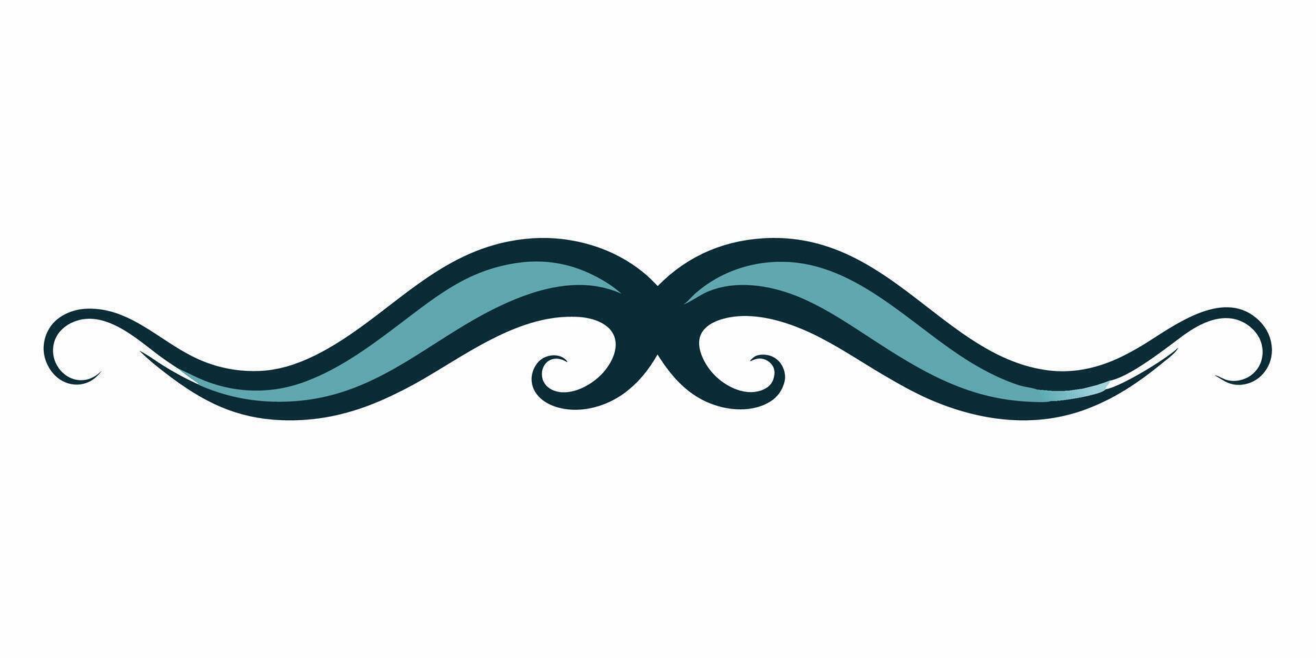 Minimal wave-style underline perfect vector