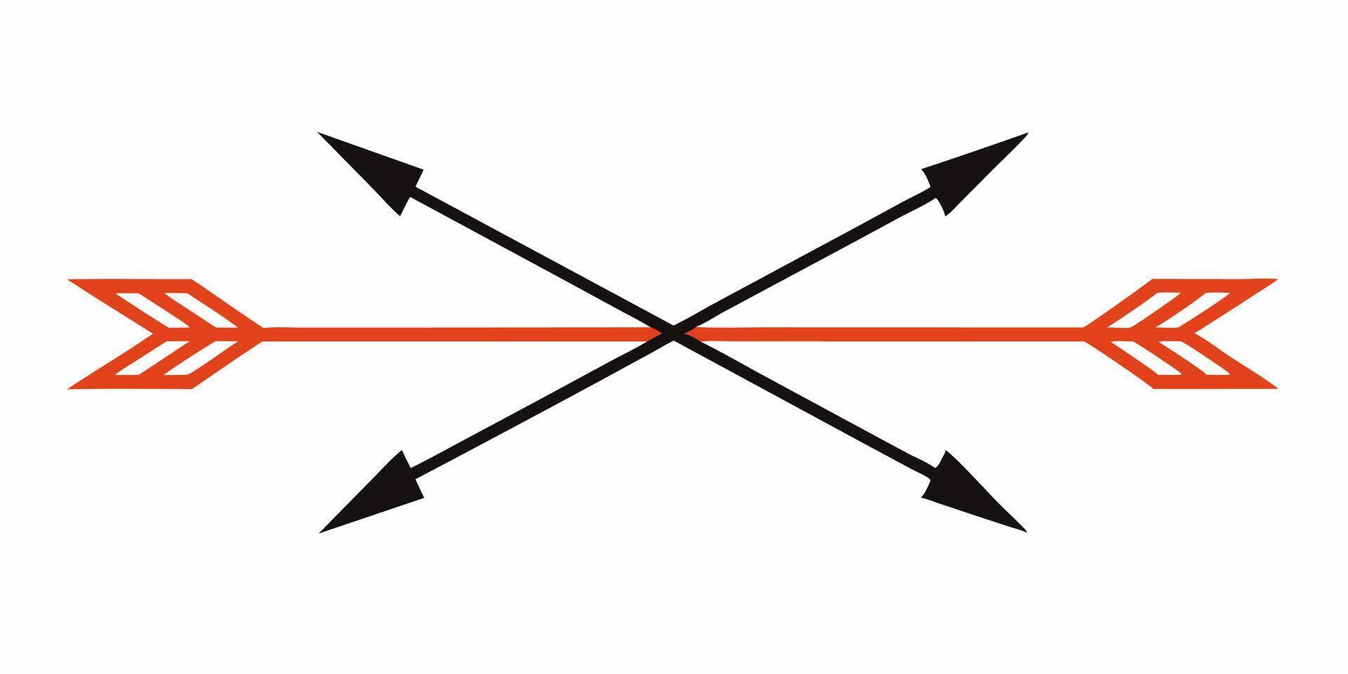 Simple arrow underline ornament perfect for modern design vector