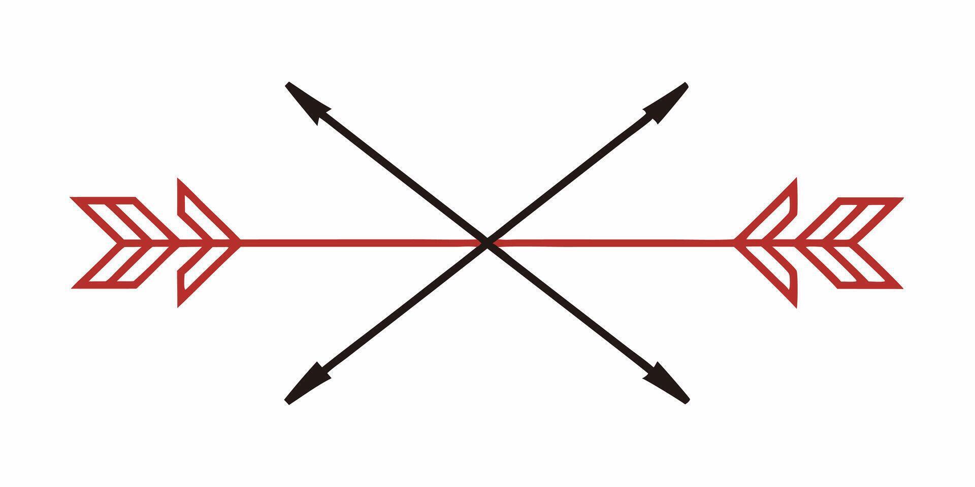 Simple arrow underline ornament for modern design vector