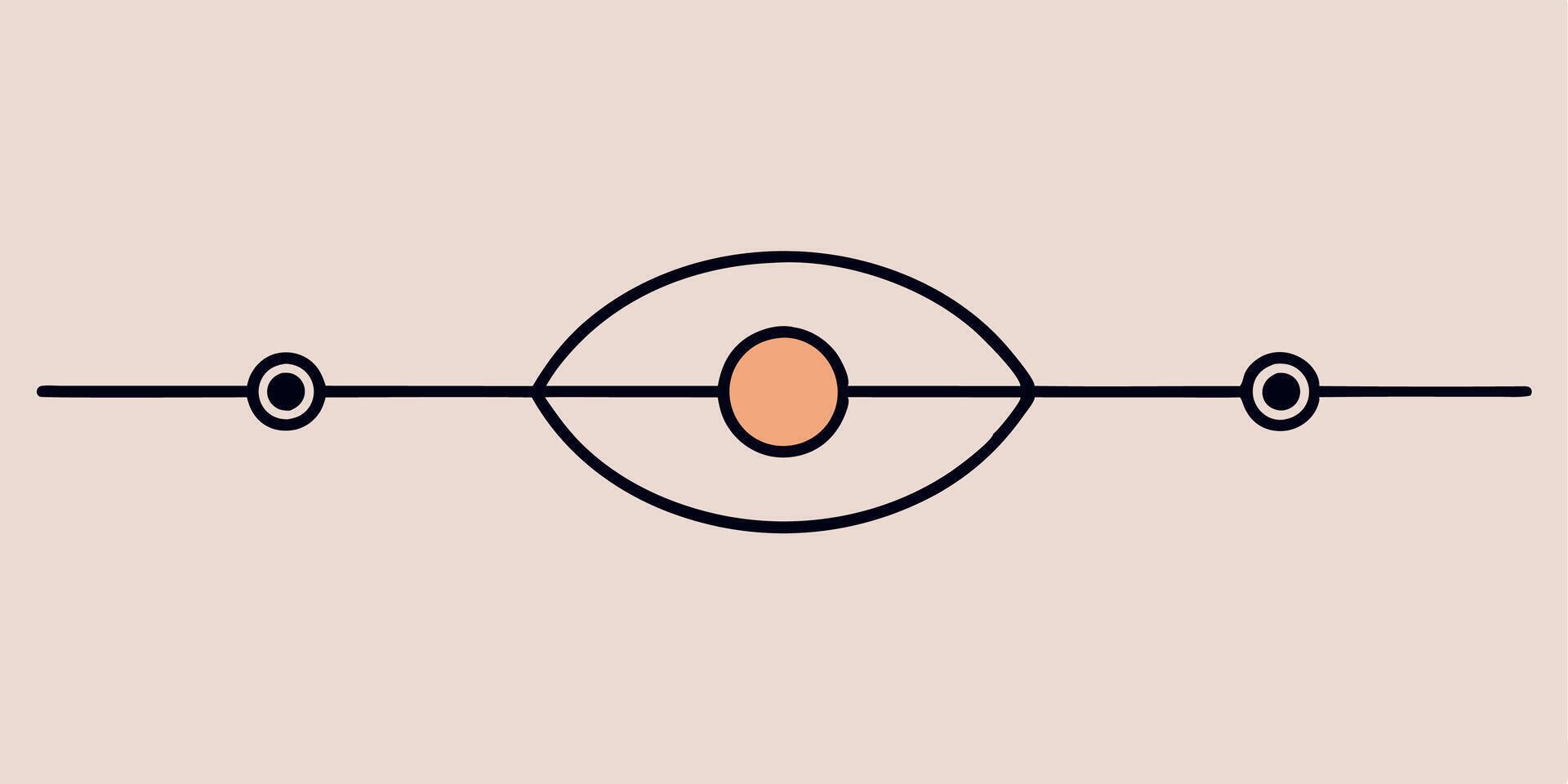 Decorative minimalist underline ornament ideal for simple designs vector
