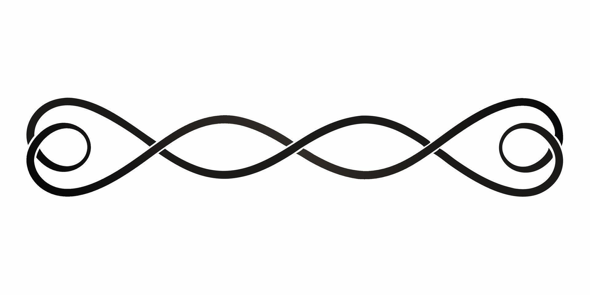 Simple and elegant underline vector