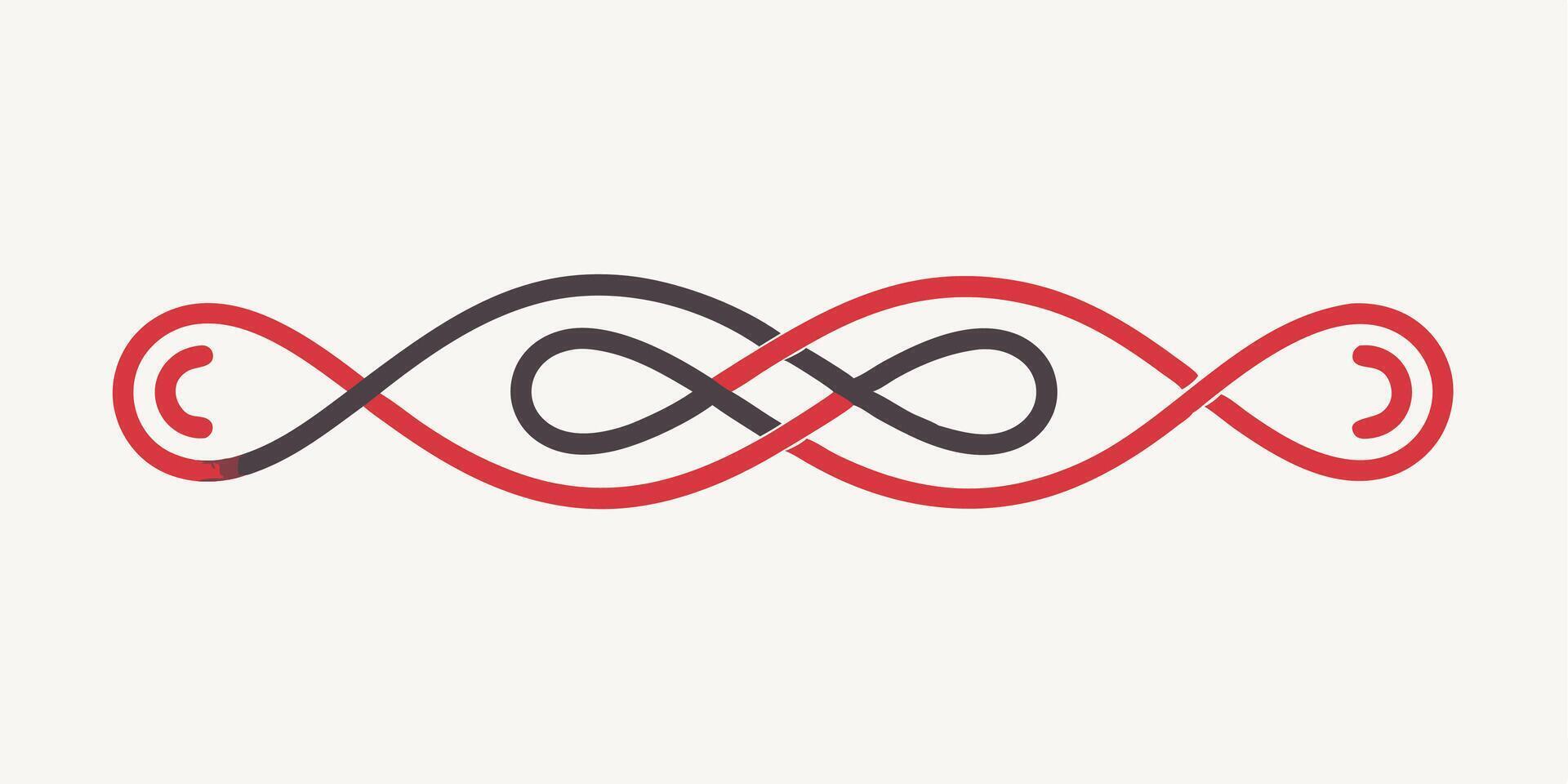 Simple and elegant underline design vector