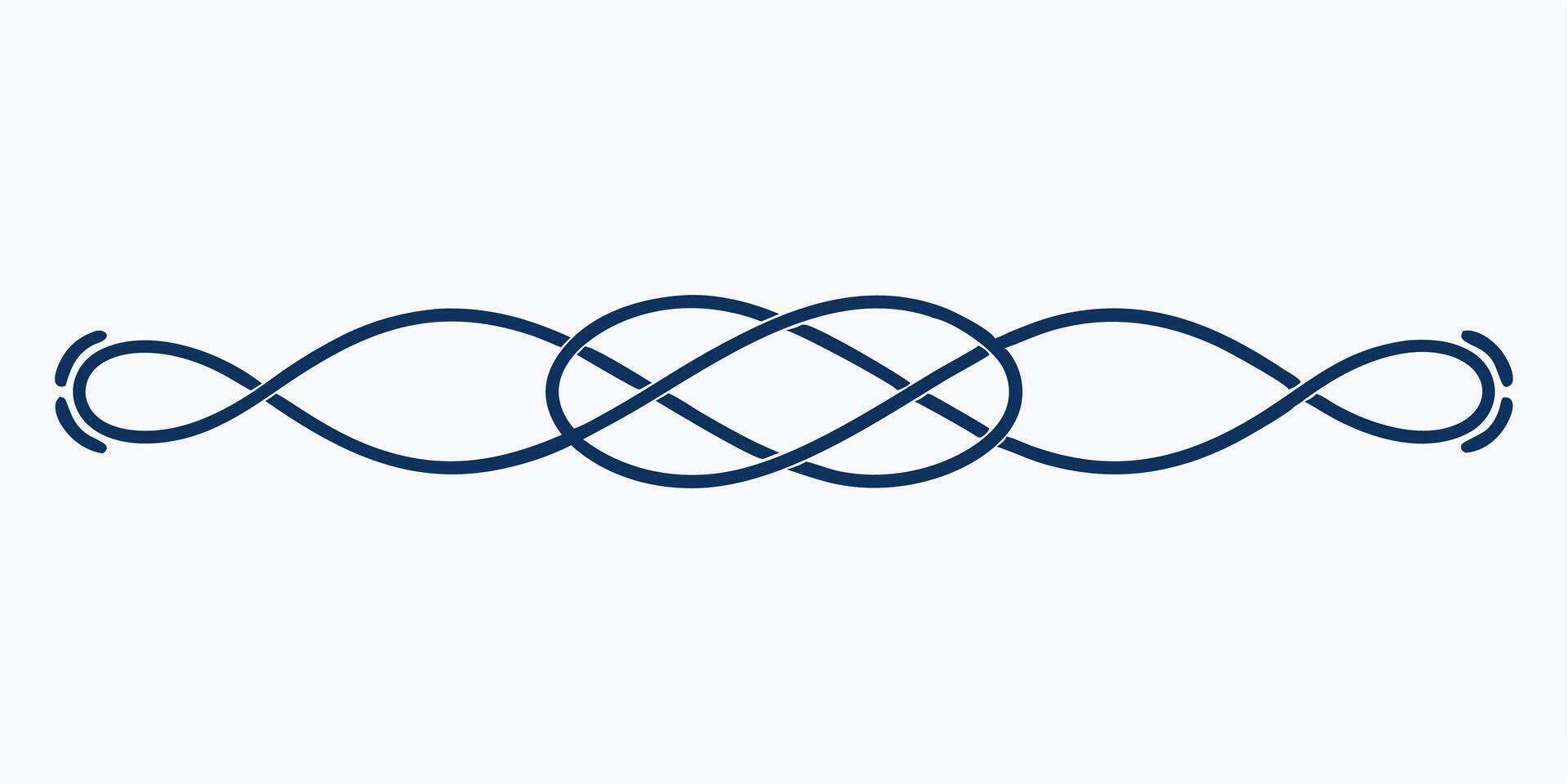 Modern clean underline ornament for creative designs vector