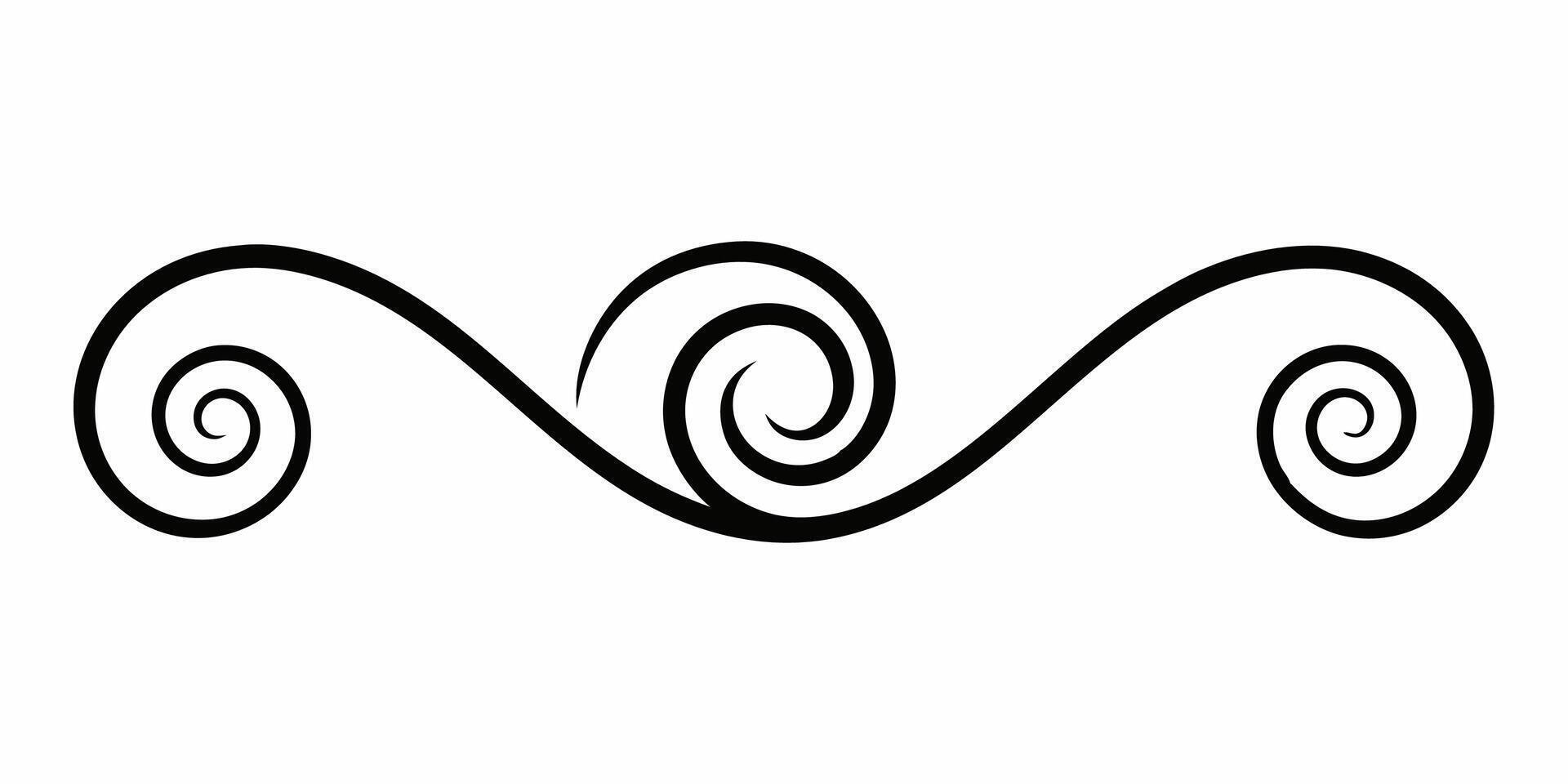 Stylish and decorative underline ornament vector