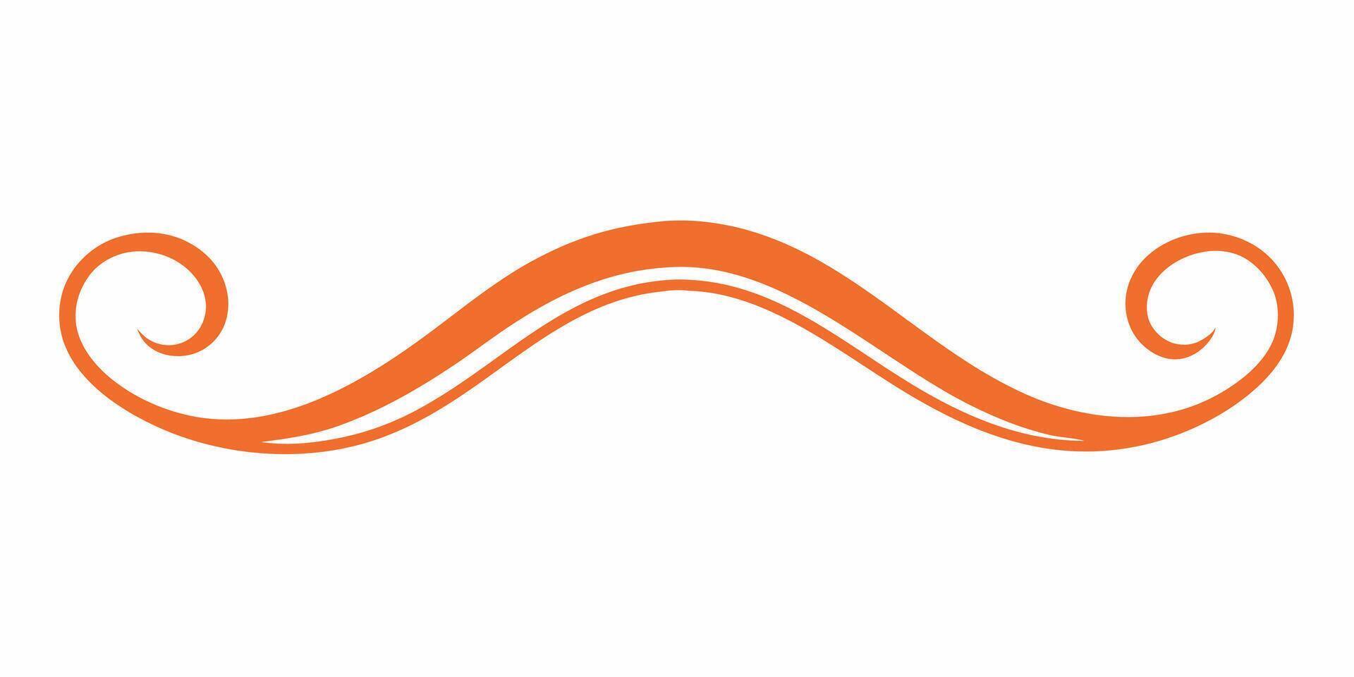 Wave-based underline ornament design for creative projects vector