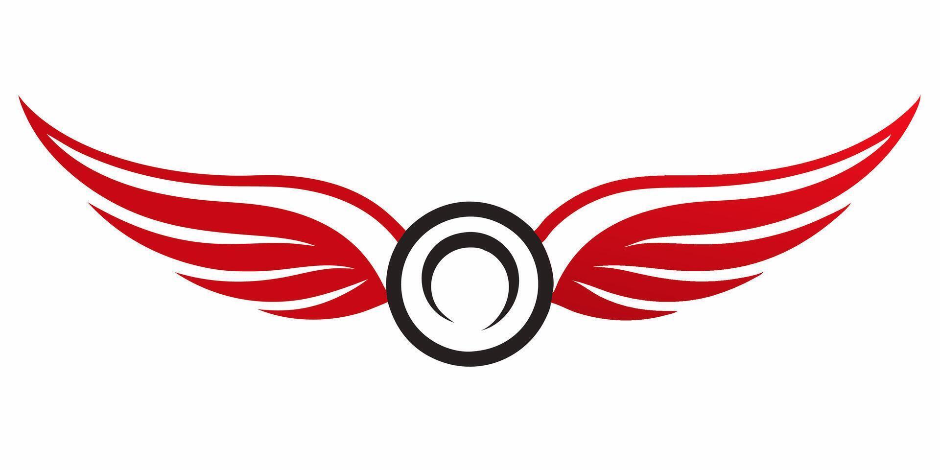 Decorative wing underline for elegant and creative designs vector
