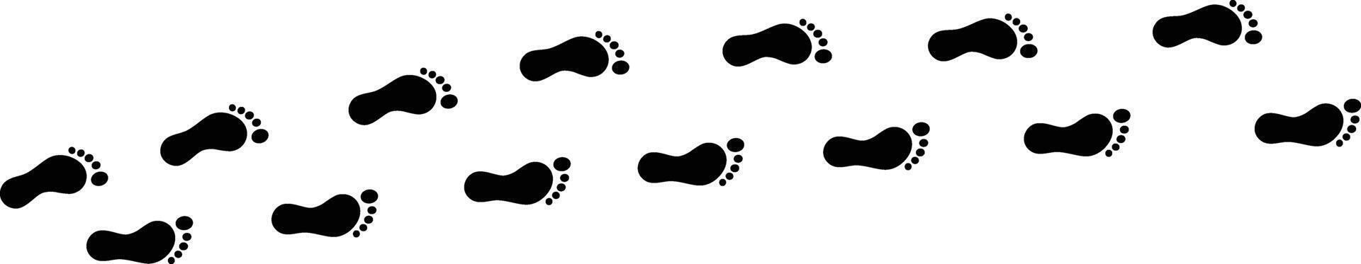 Human foot Print Icon with Editable Stroke for Creative Designs vector