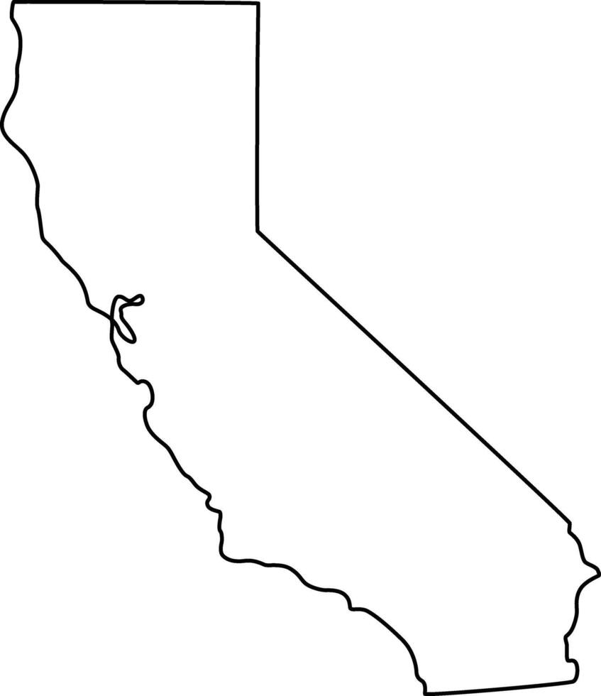 California outline icon design on white background vector