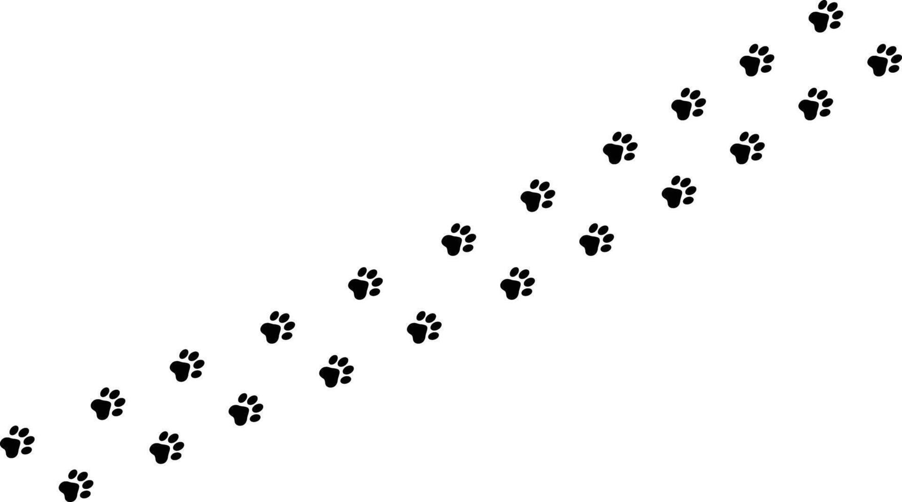 Minimalist Dog or Cat Paw Print design vector