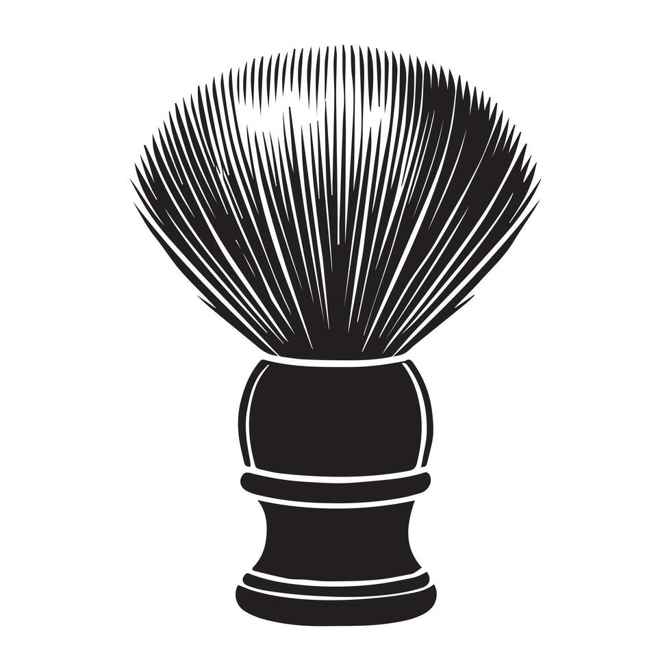 Shaving Brush - Classic Barber Shop Accessory vector